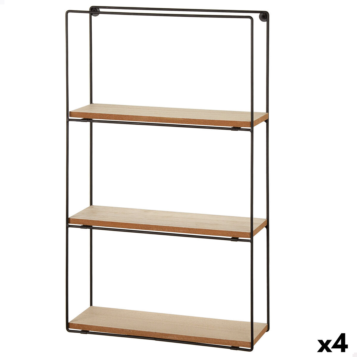 Estantes Max Home Ferro Madeira MDF 30 x 50 x 10 cm (4 Unidades)