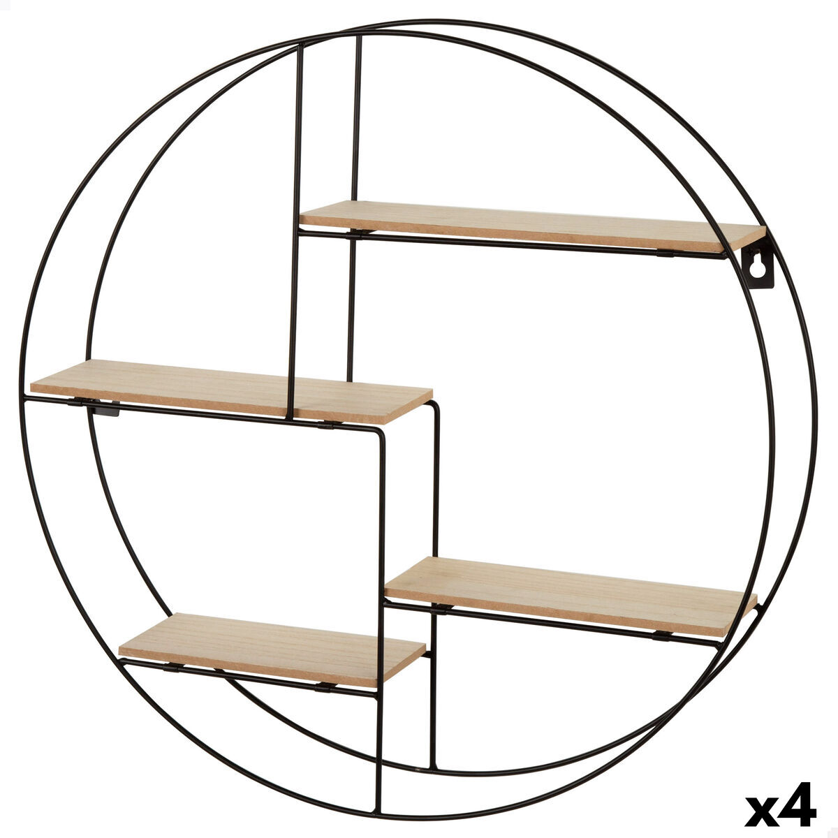 Estantes Max Home Ferro Madeira MDF 50 x 50 x 10 cm (4 Unidades)