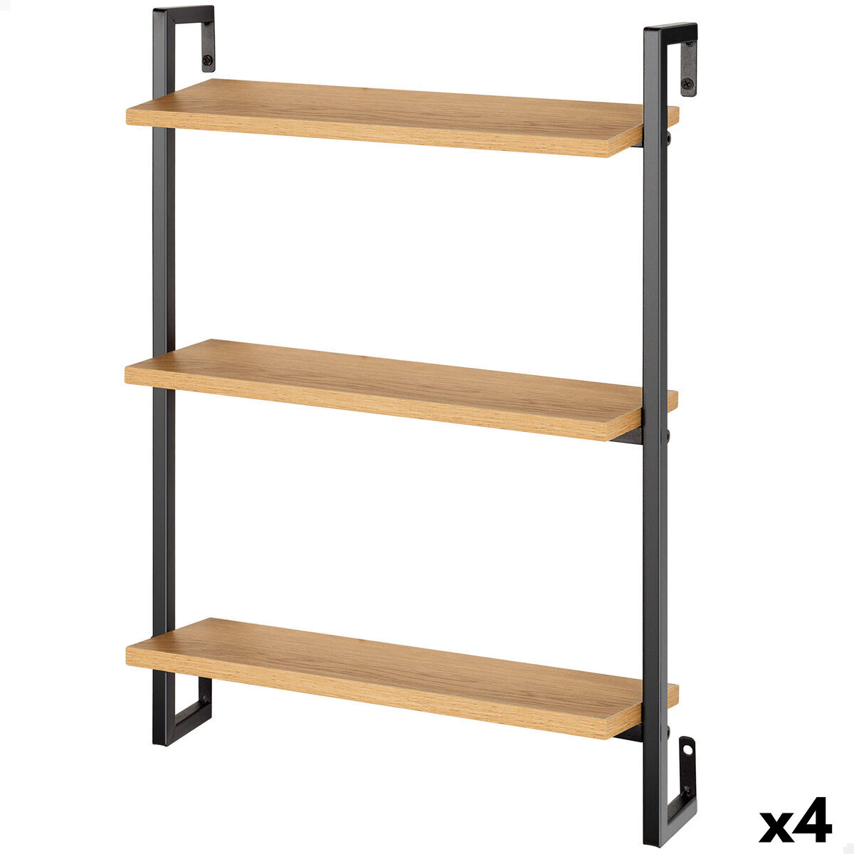 Estantes Max Home Ferro Madeira MDF 40 X 55 X 12 cm (4 Unidades)