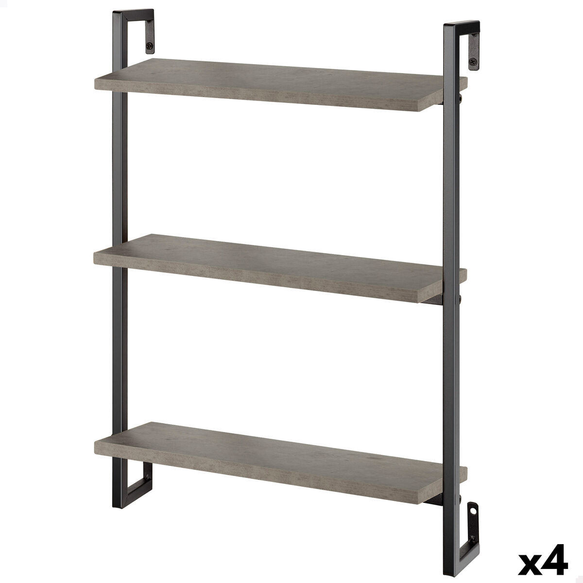 Estantes Max Home Ferro Madeira MDF 40 X 55 X 12 cm (4 Unidades)