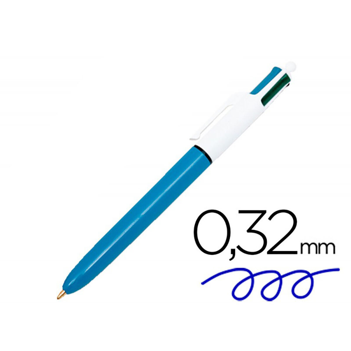 Caneta Bic 982866 Azul Preto Vermelho Verde
