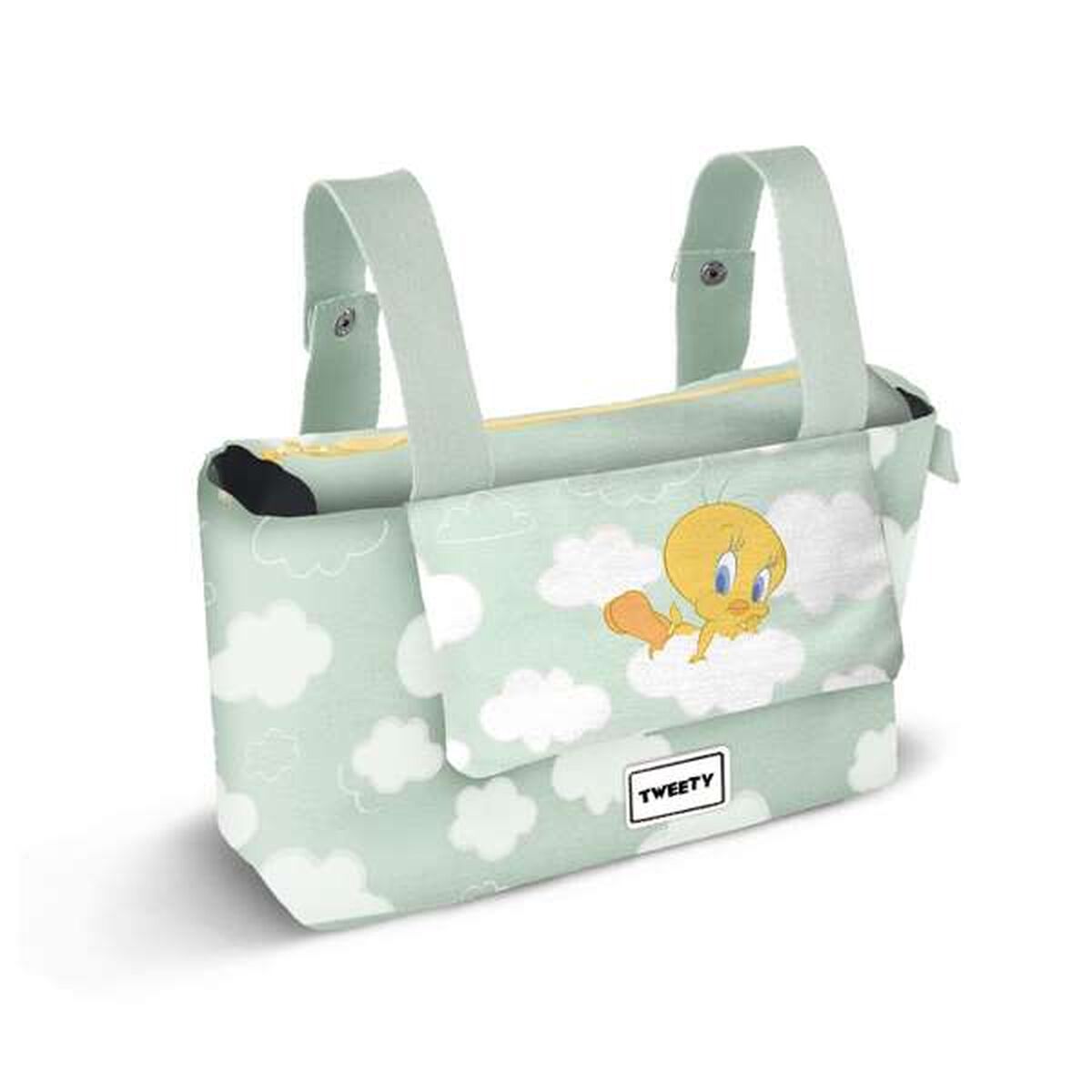 Bolsa para Troca de Fraldas Looney Tunes Tweety Verde Infantil