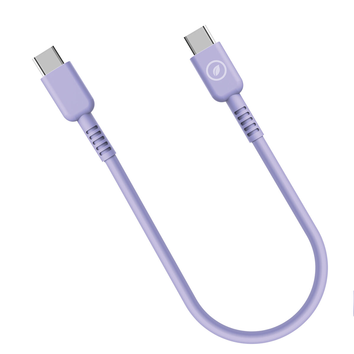 Cabo USB-C para USB-C Muvit for Change Lavanda 0,2 m