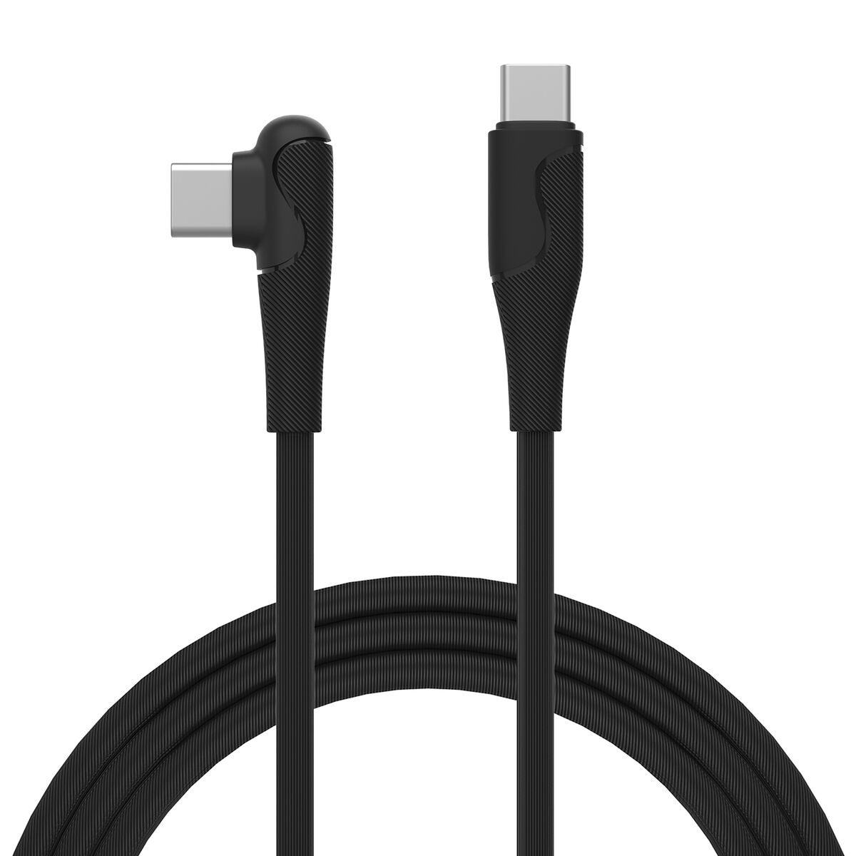 Cabo USB-C para USB-C Muvit for Change Preto 1,2 m