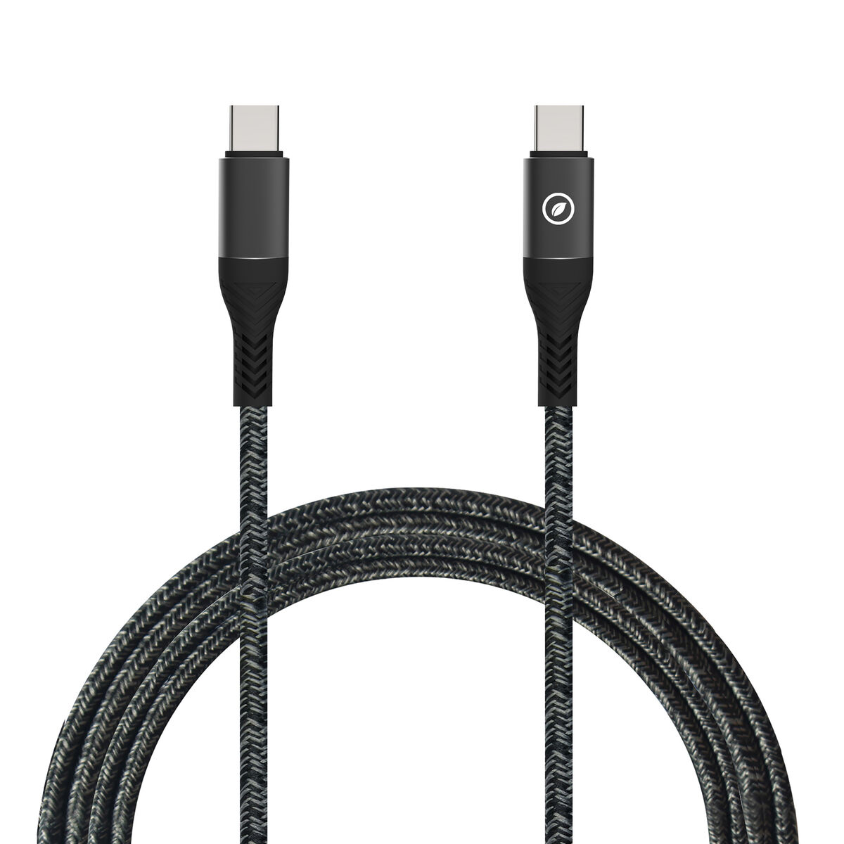 Cabo USB-C para USB-C Muvit for Change Preto 1,2 m