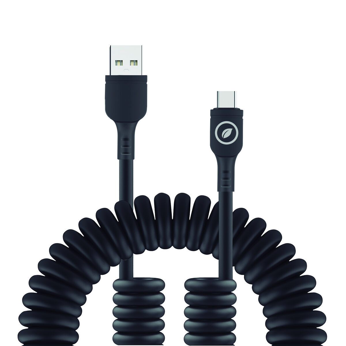 Cabo USB A para USB-C Muvit for Change Preto