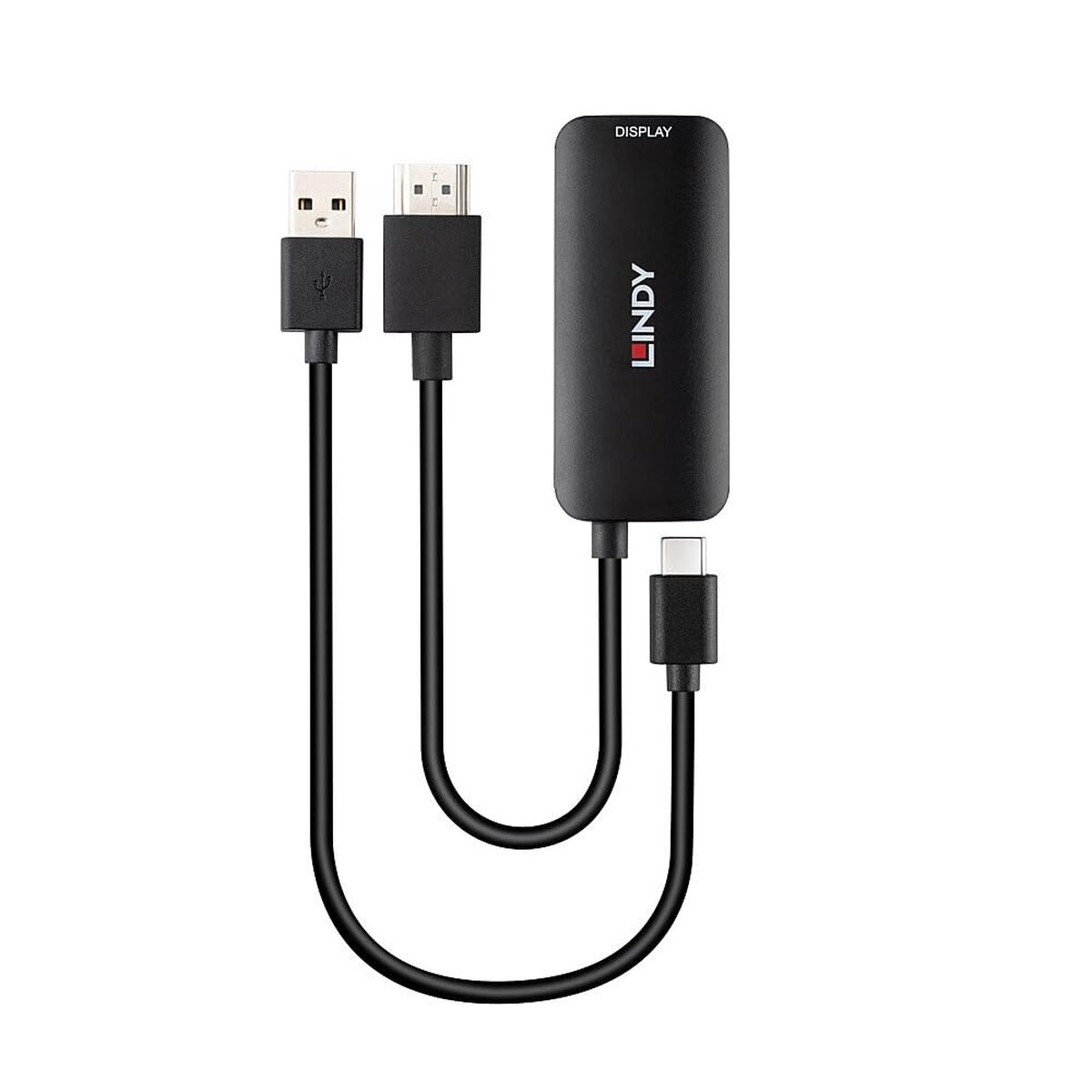 Adaptador HDMI para DVI LINDY Preto 20 cm