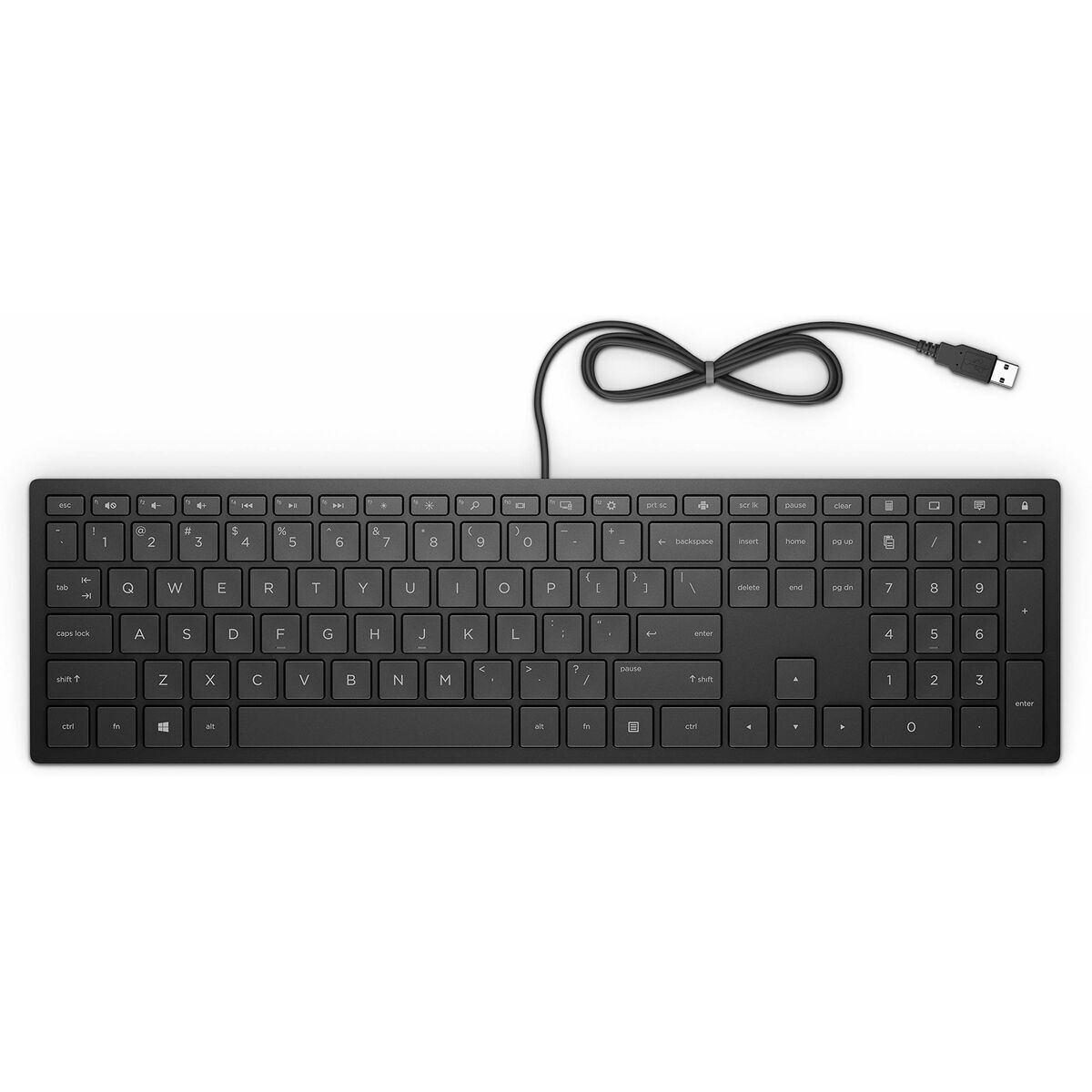 Teclado HP 4CE96AA#ABE Preto Qwerty espanhol