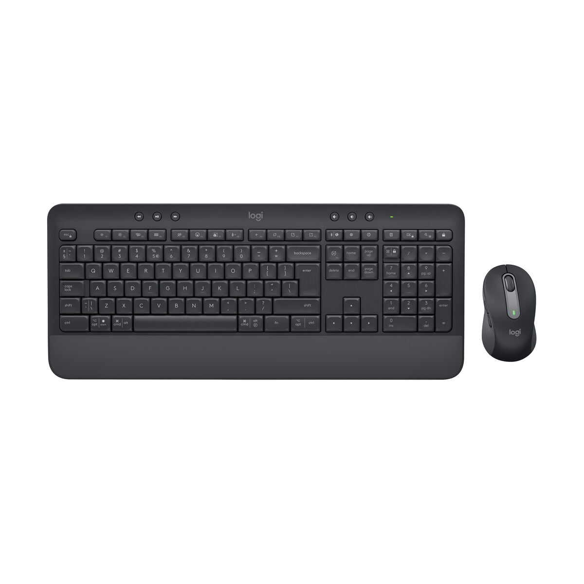 Teclado e Rato sem Fios Logitech 920-010998 Preto Aço Qwerty espanhol