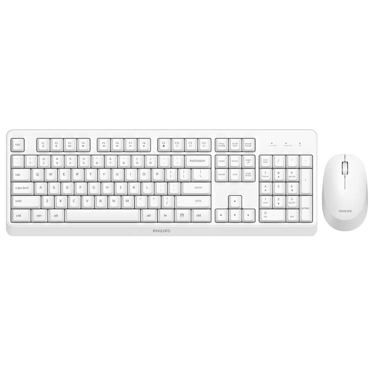 Teclado e Rato sem Fios Philips SPT6307WL/16 Branco Qwerty US