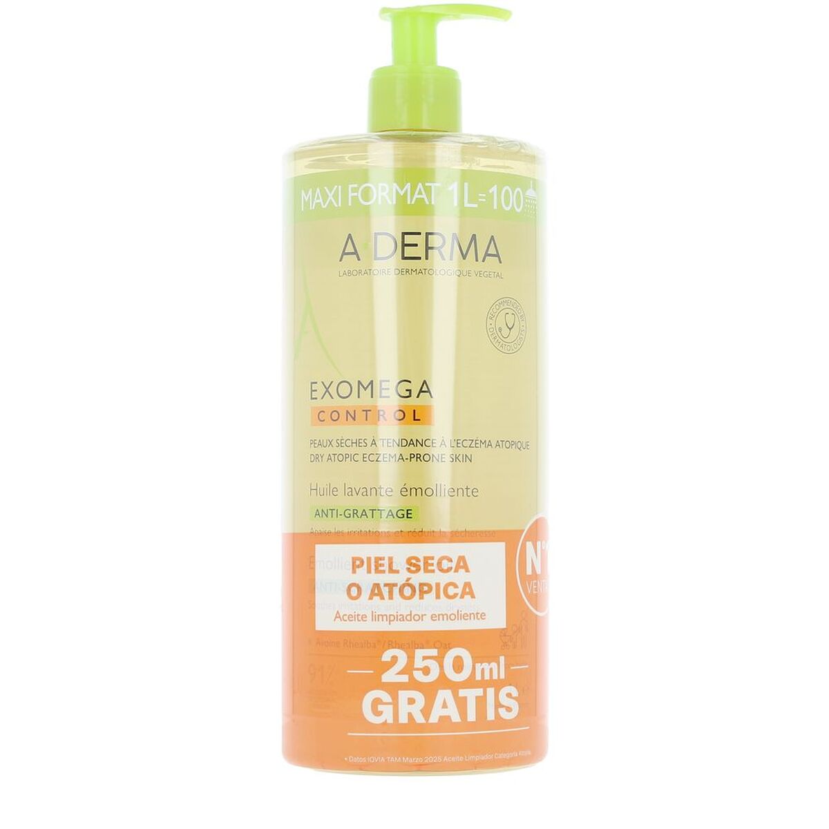 Óleo de Duche A-Derma EXOMEGA CONTROL 1 L