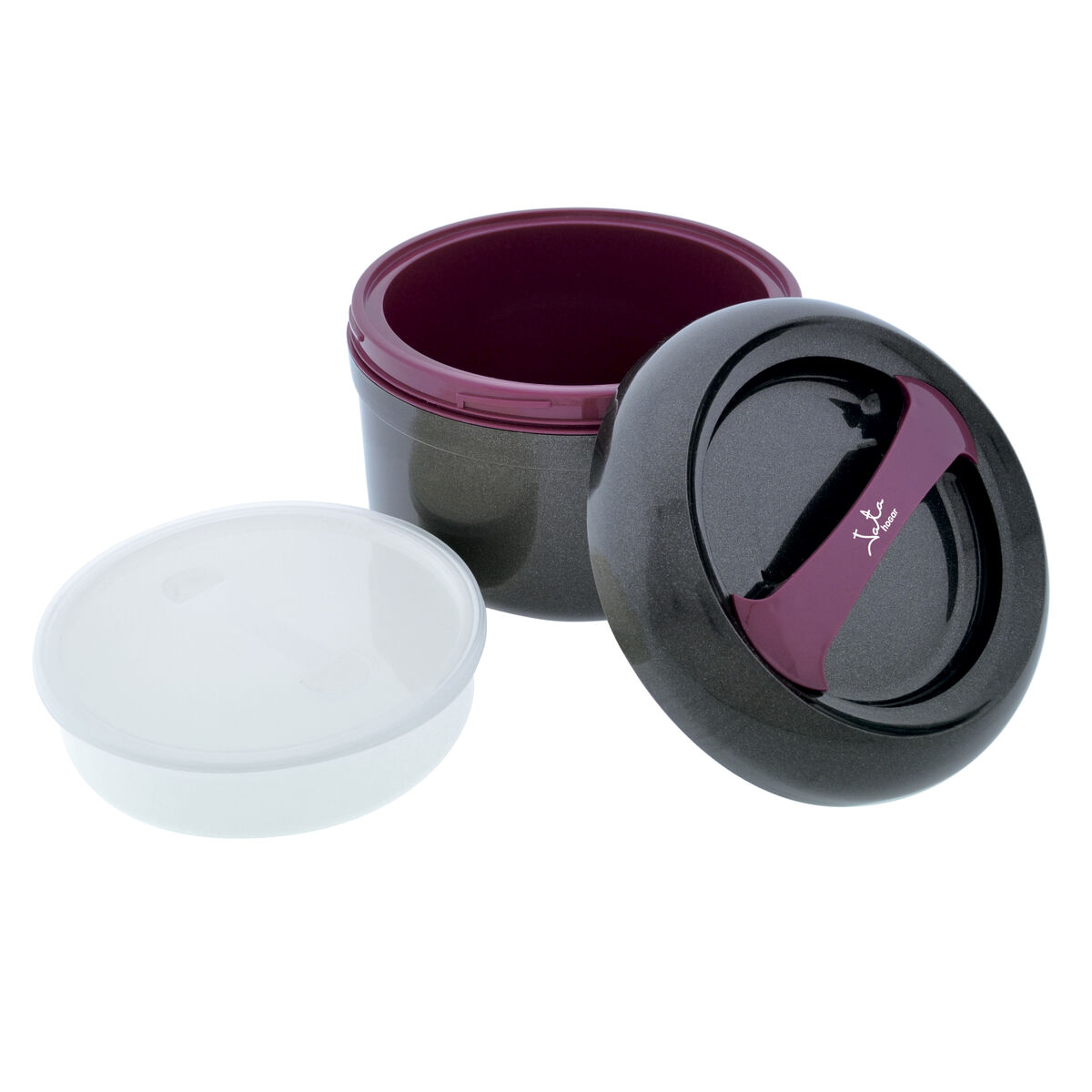 Lancheira JATA 942 2 L Plástico Redondo Compacto Ø 22 cm