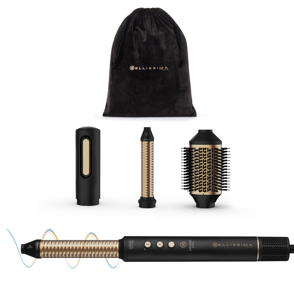 Escova de Styling Bellissima PRODIGI 4EN1 Preto 1200 W