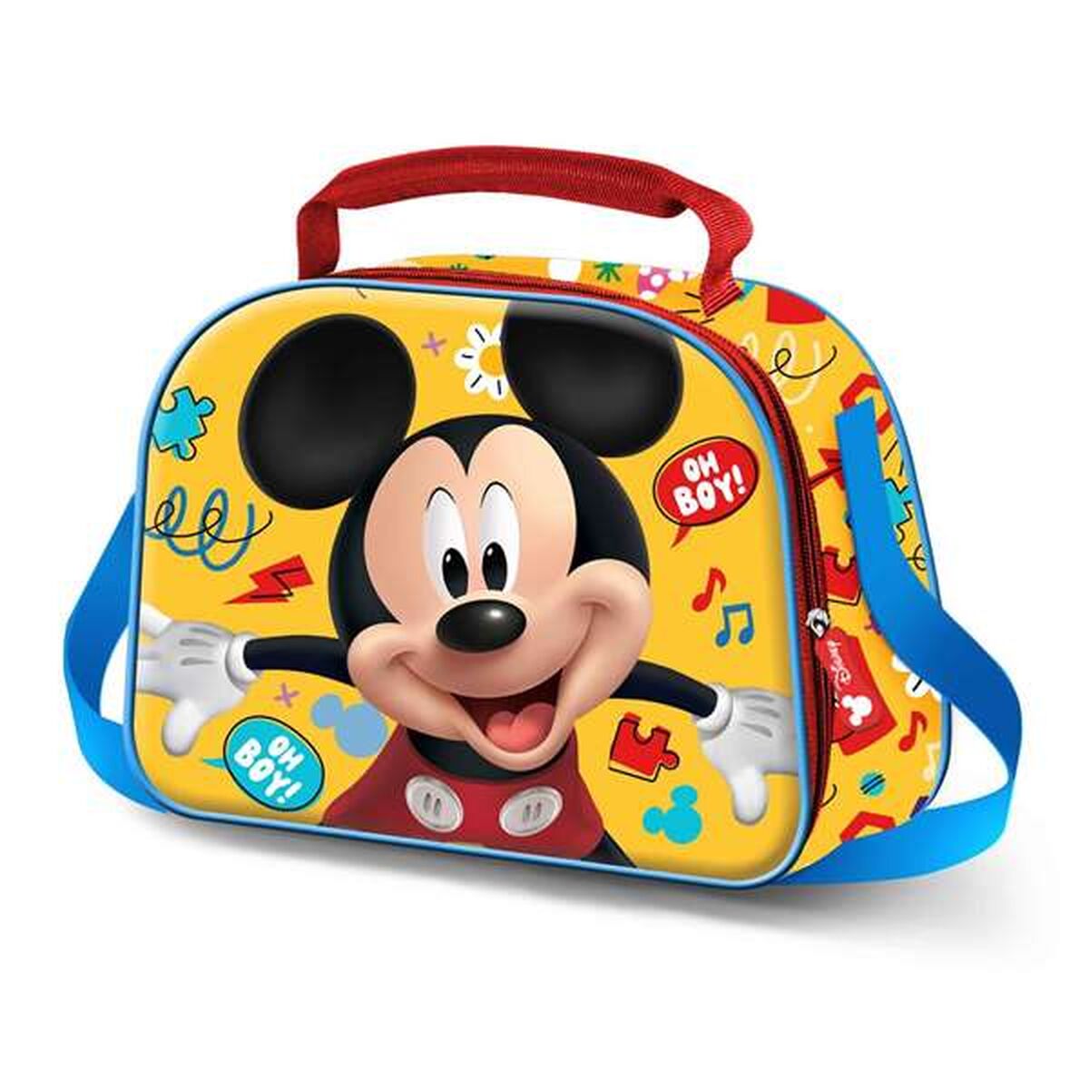 Bolsinha de Merenda Mickey Mouse Amarelo 20 x 26 x 10 cm