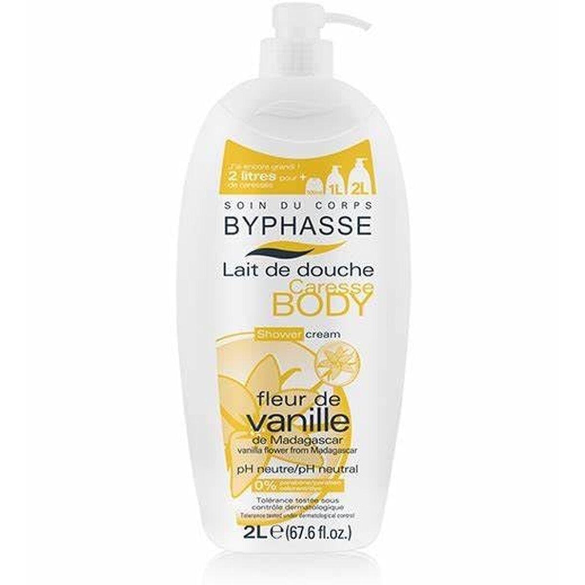 Creme de Duche Byphasse CARESSE 1 L Baunilha
