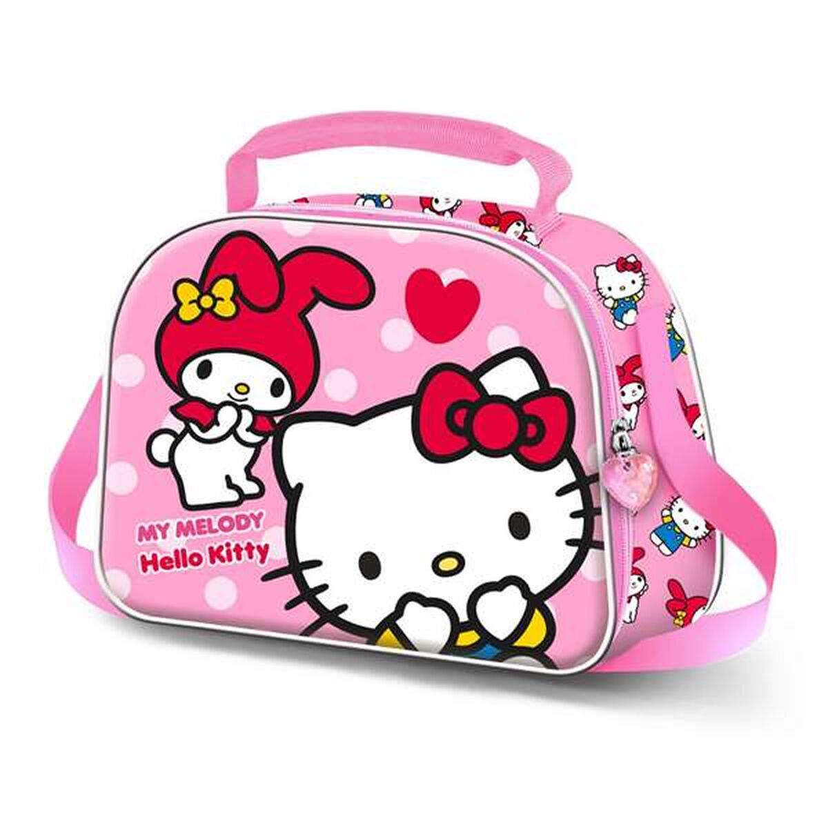 Bolsinha de Merenda Hello Kitty Cor de Rosa 20 x 26 x 10 cm