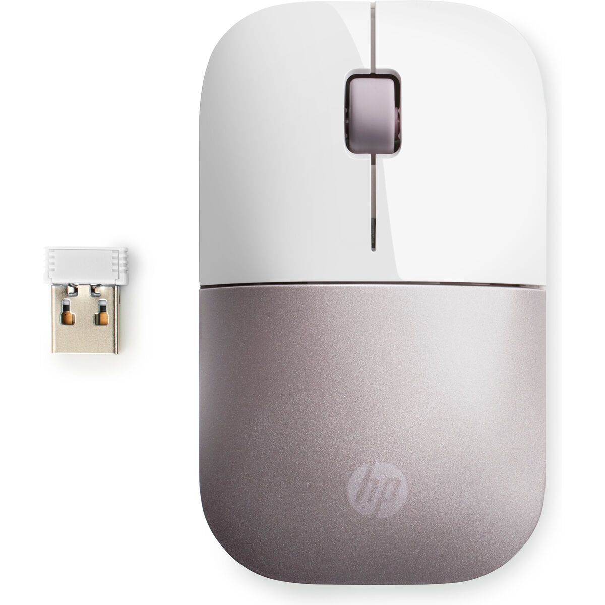 Rato HP Z3700 Branco Cor de Rosa 1200 DPI