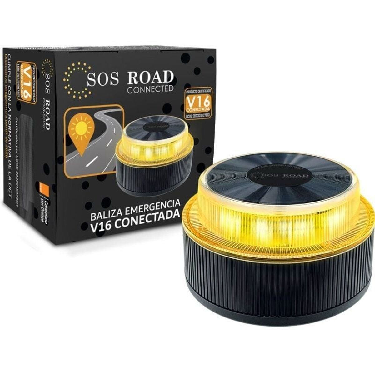 Baliza de Emergência V16 conectada DGT 3.0 Sos DP-EL2024-C1