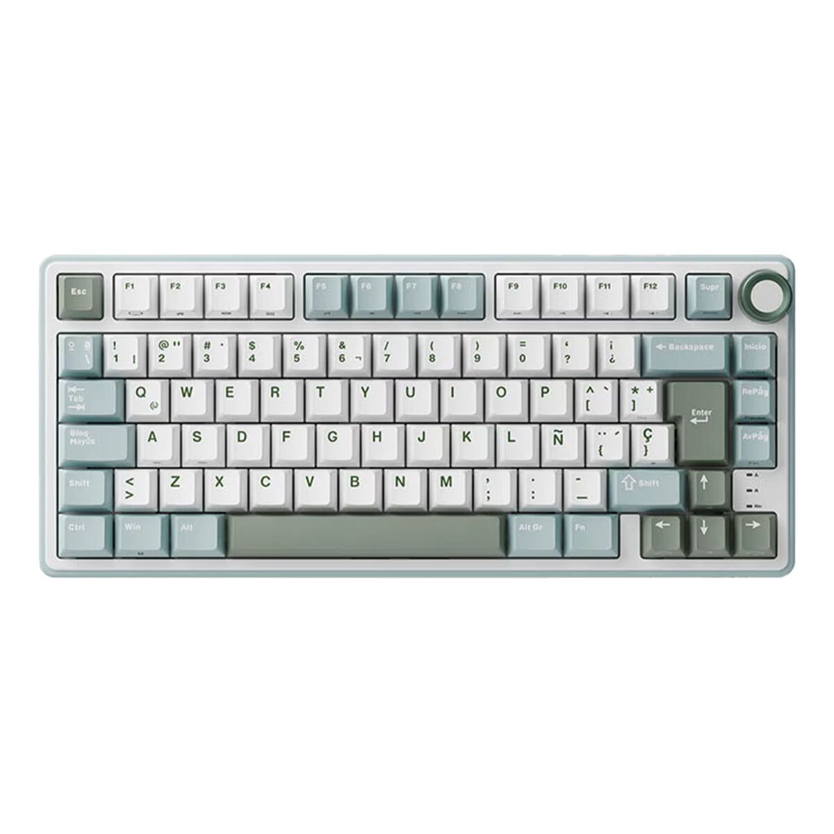 Teclado Royal Kludge R75 Prateado RGB