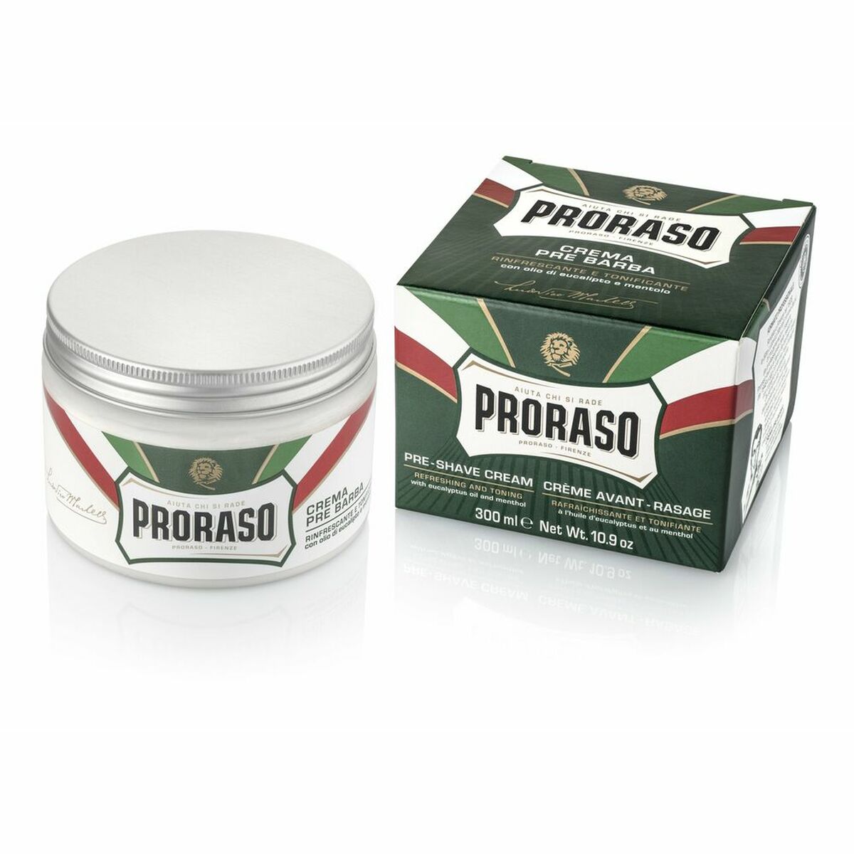 Creme antes de barbear Proraso 400104 300 ml Pré-barbear Eucalipto Mentol