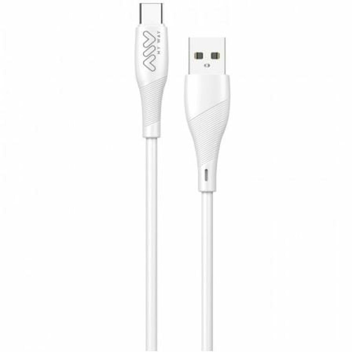 Cabo USB A para USB-C Myway Branco Preto 1 m