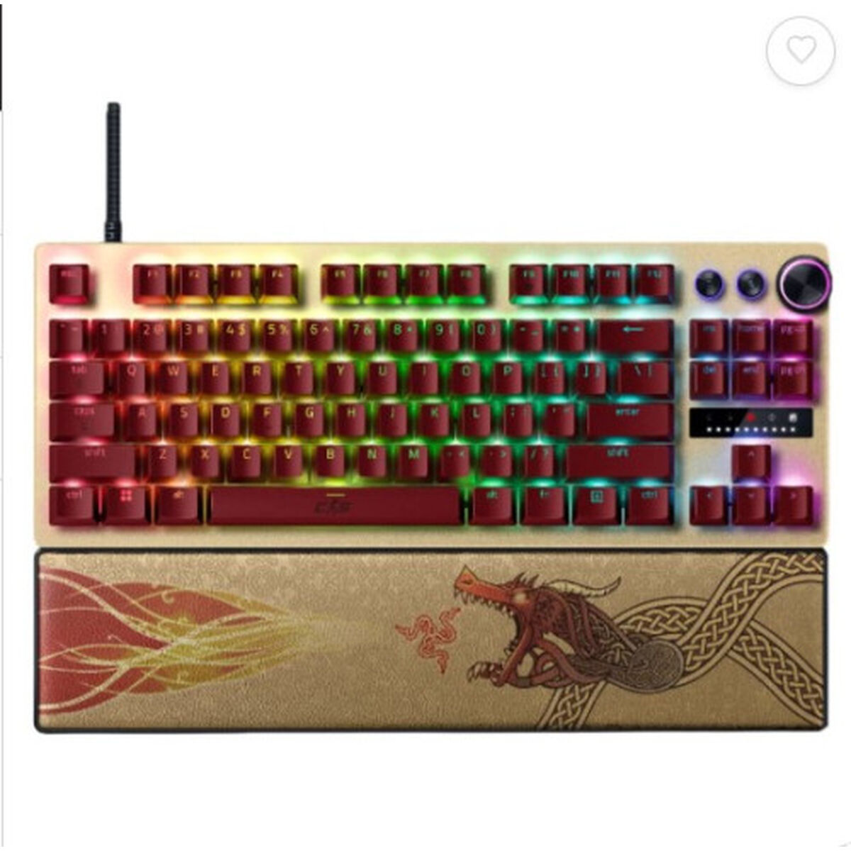 Teclado Gaming Razer HUNTSMAN V3 PRO (USA) TENKEYLESS COUNTER STRIKE 2 ED Preto Qwerty US