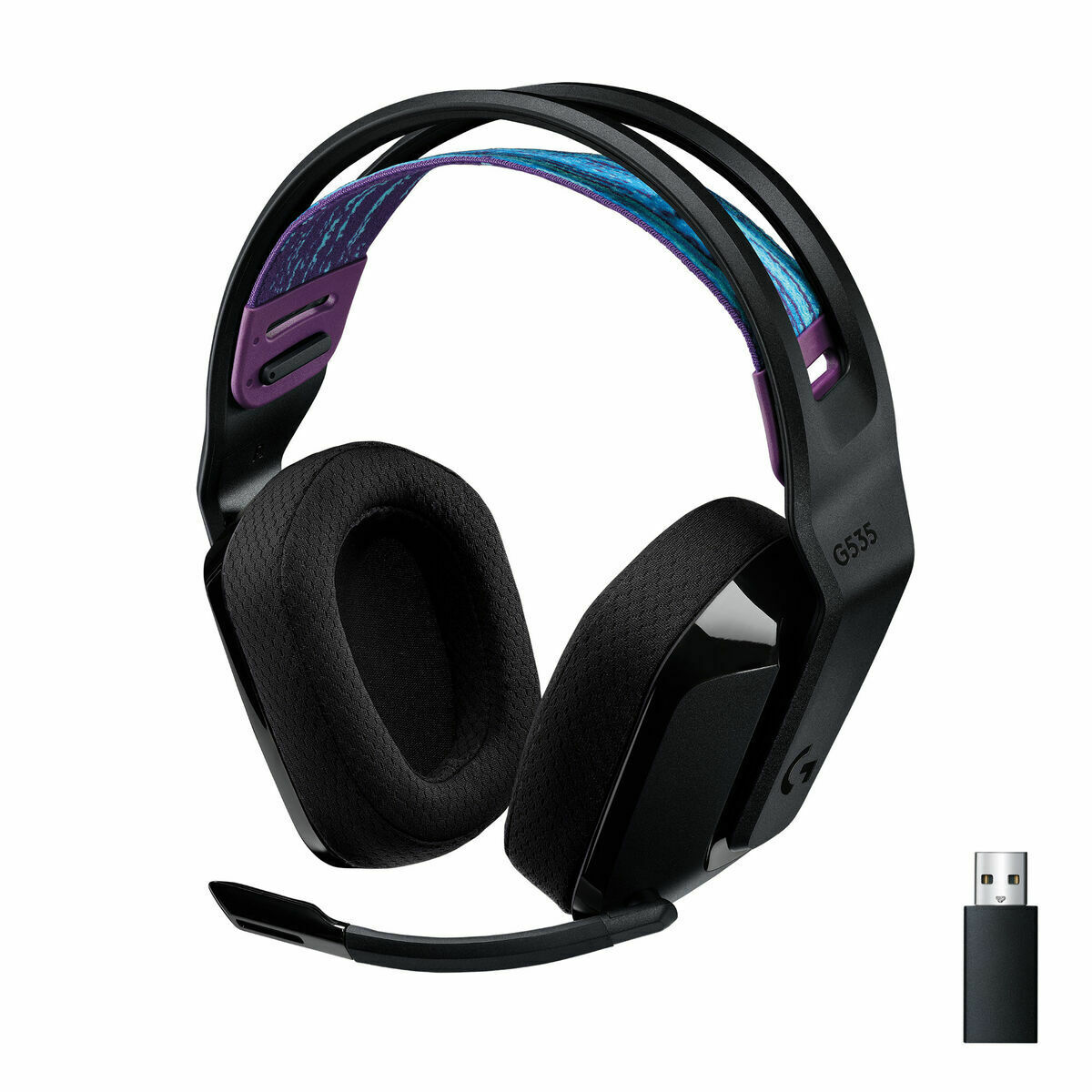 Auriculares com Microfone Gaming Logitech G535 Azul Lilás Gaming