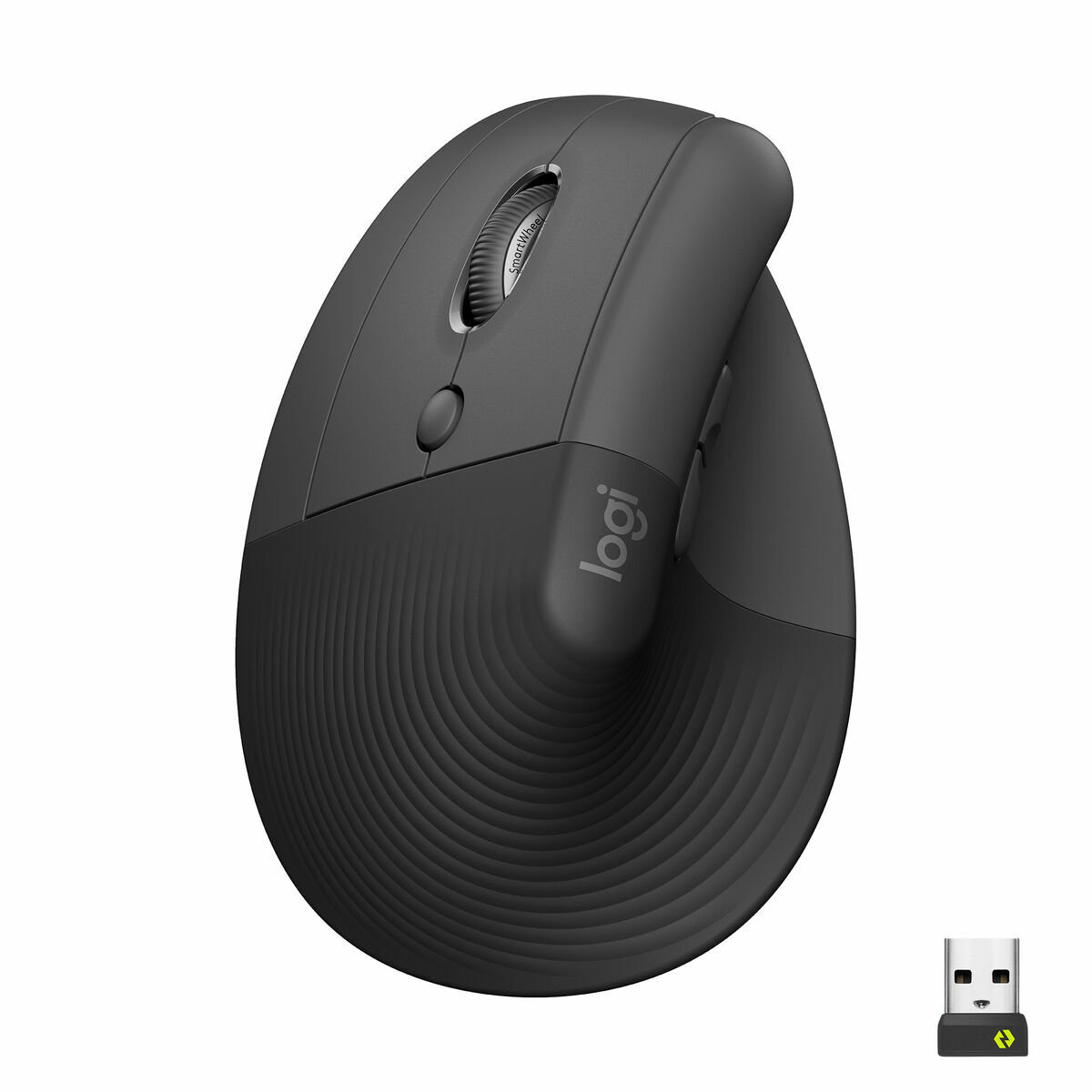 Rato Ergonómico Ótico Logitech Lift Cinzento Aço 4000 dpi