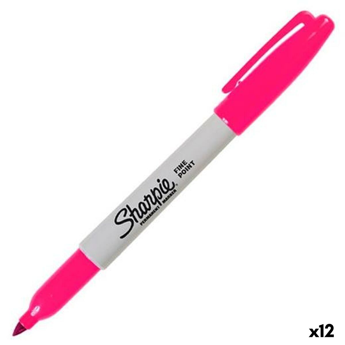 Rotulador permanente Sharpie Magenta 1,4 mm (12 Unidades)