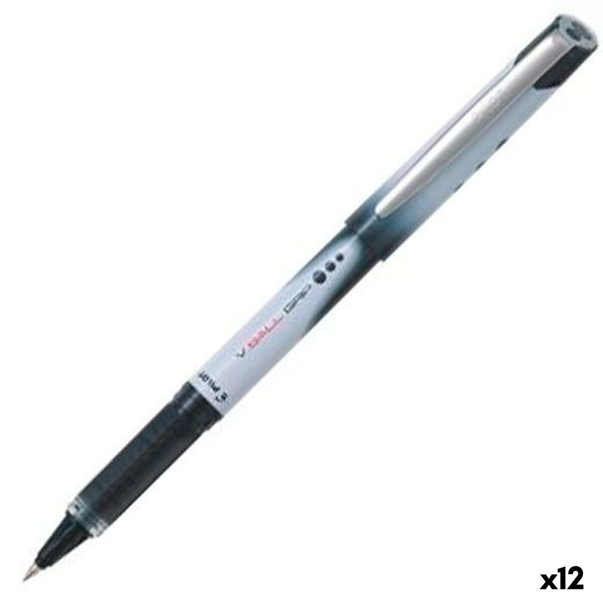 Esferográfica de tinta líquida Pilot V-BALL 7 GRIP Preto 0,7 mm (12 Unidades)