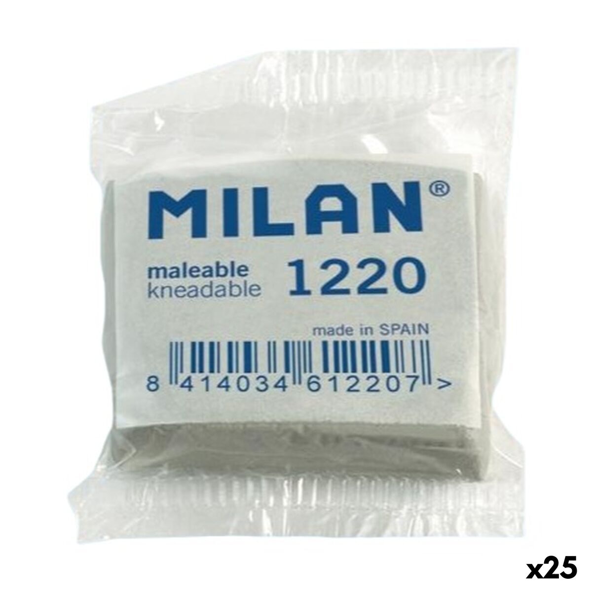 Borracha Milan 1220 Cinzento (25 Unidades)