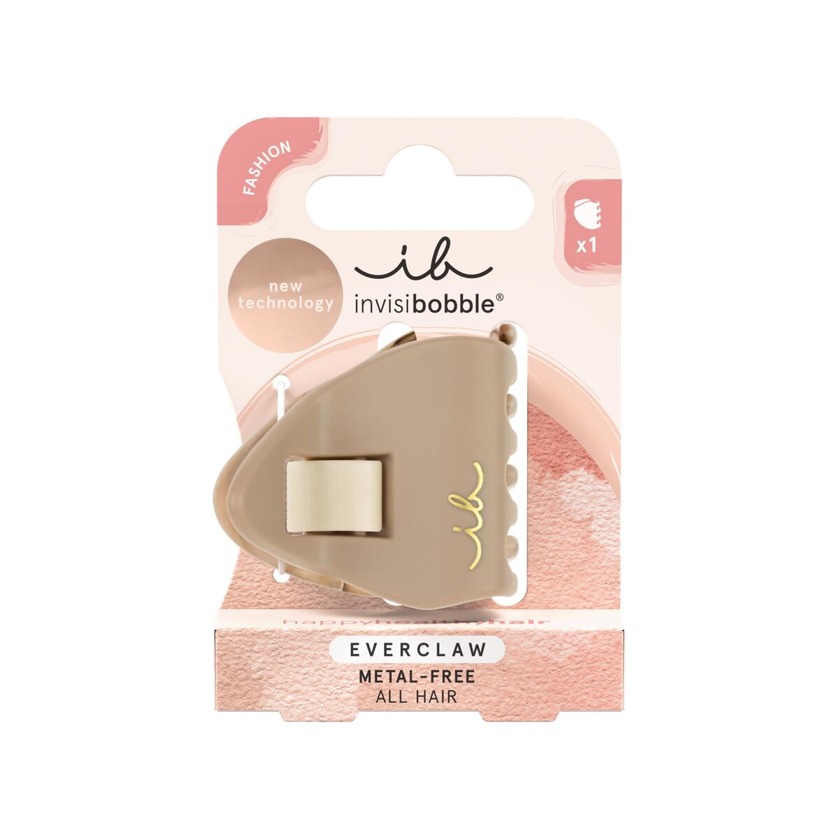 Pinças para o Cabelo Invisibobble INVISIBOBBLE EVERCLAW Bege