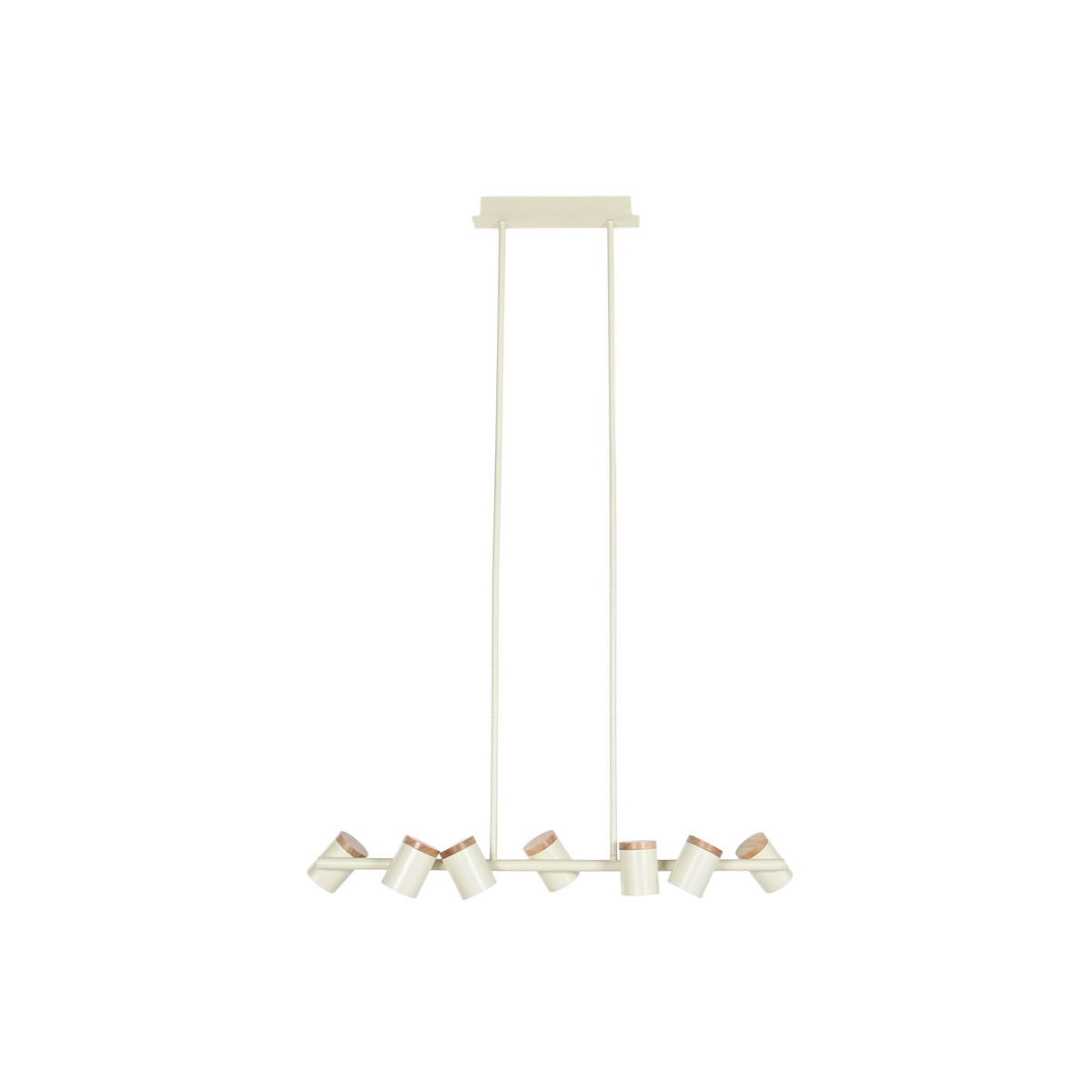 Candeeiro de teto Home ESPRIT Branco Madeira Metal 104 X 18 X 164 CM