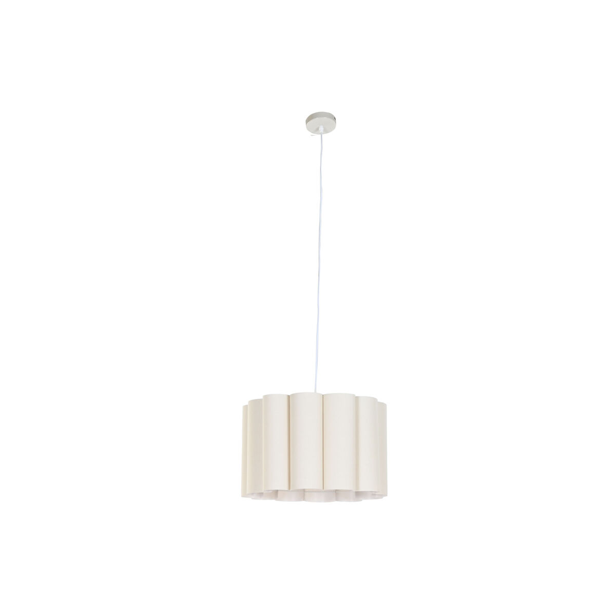 Candeeiro de teto Home ESPRIT Branco Bege Metal 50 W 50 x 50 x 30 cm