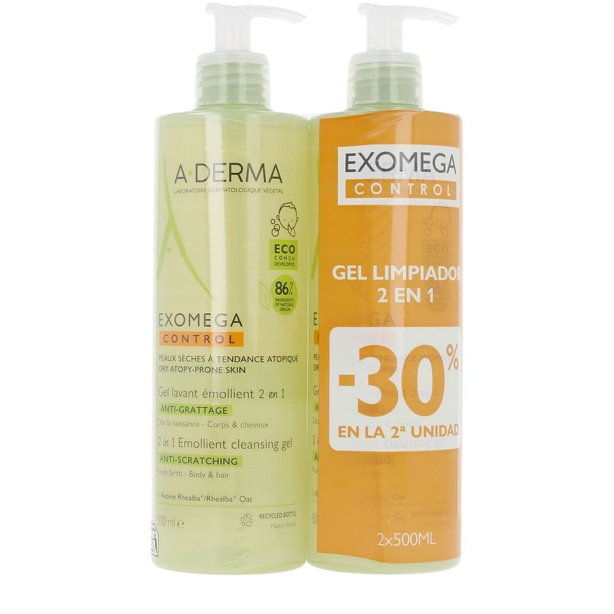 Gel Limpador A-Derma EXOMEGA CONTROL 500 ml