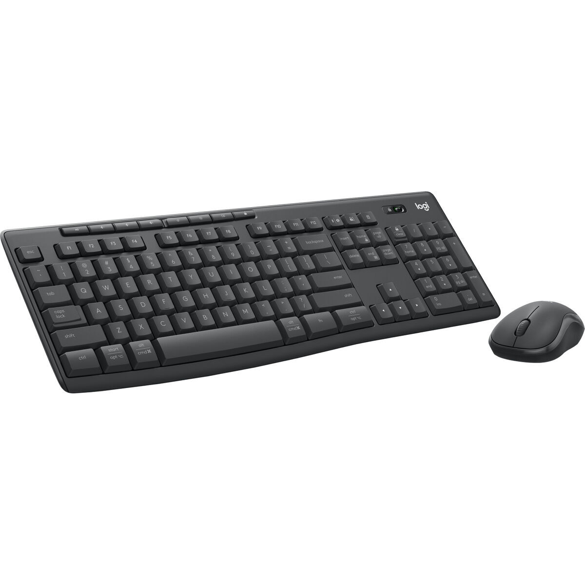 Teclado e Rato Logitech MK370 Grafite Aço Qwerty espanhol