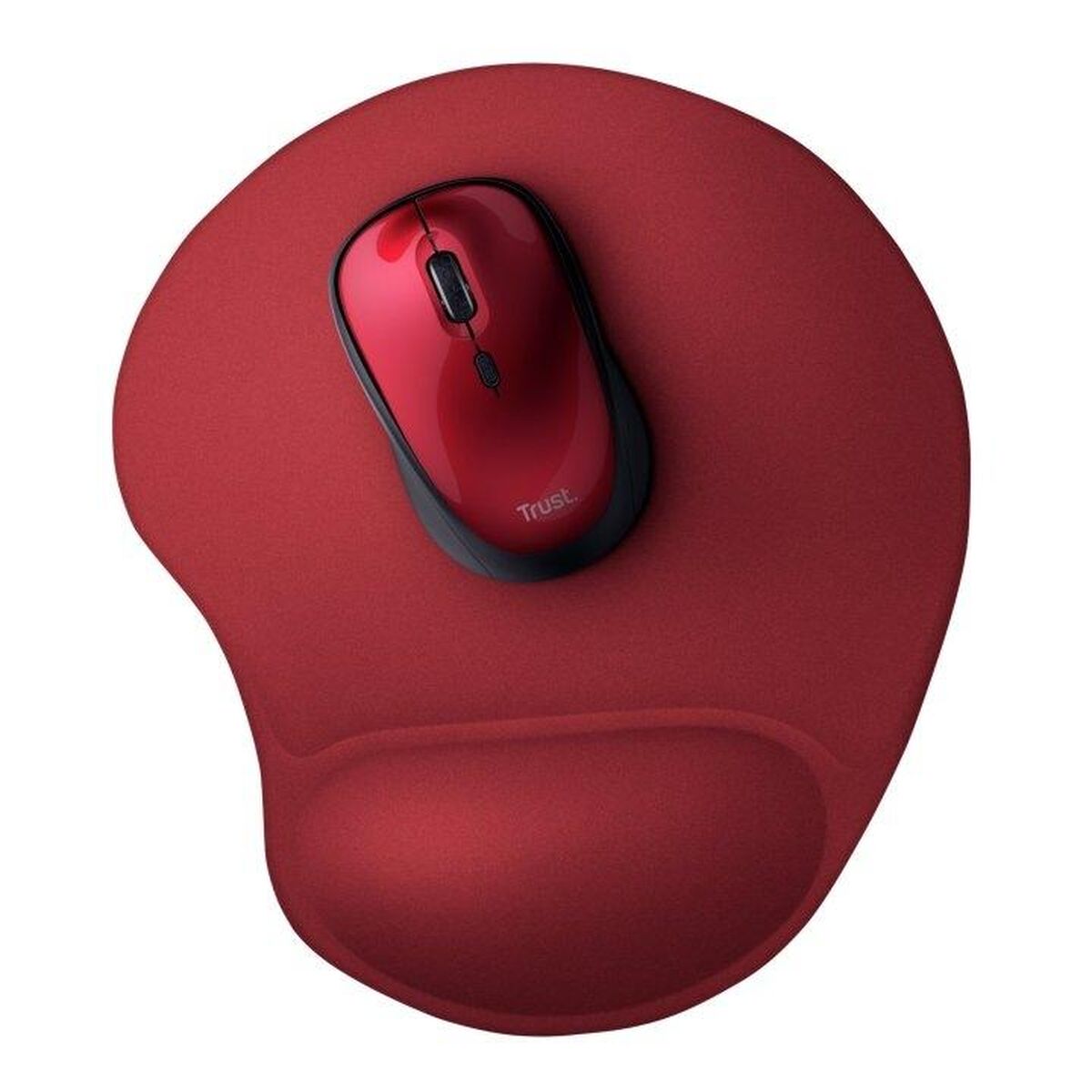 Tapete de Rato Trust BIGFOOT Preto Vermelho