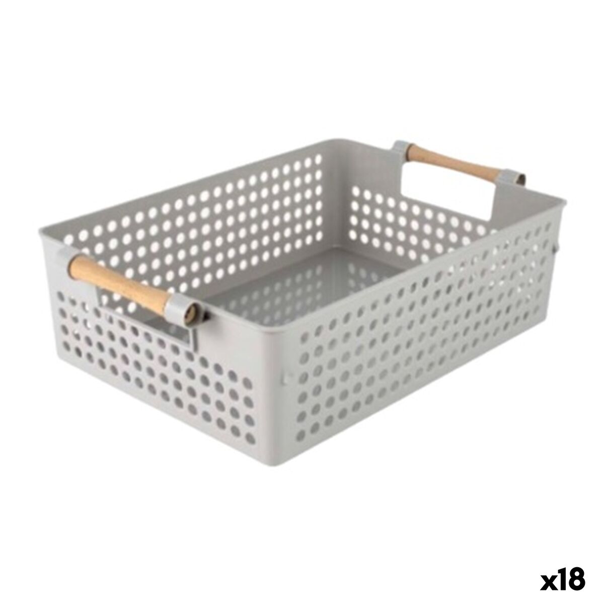 Cesta Multiusos Confortime Madeira Polipropileno (18 Unidades)