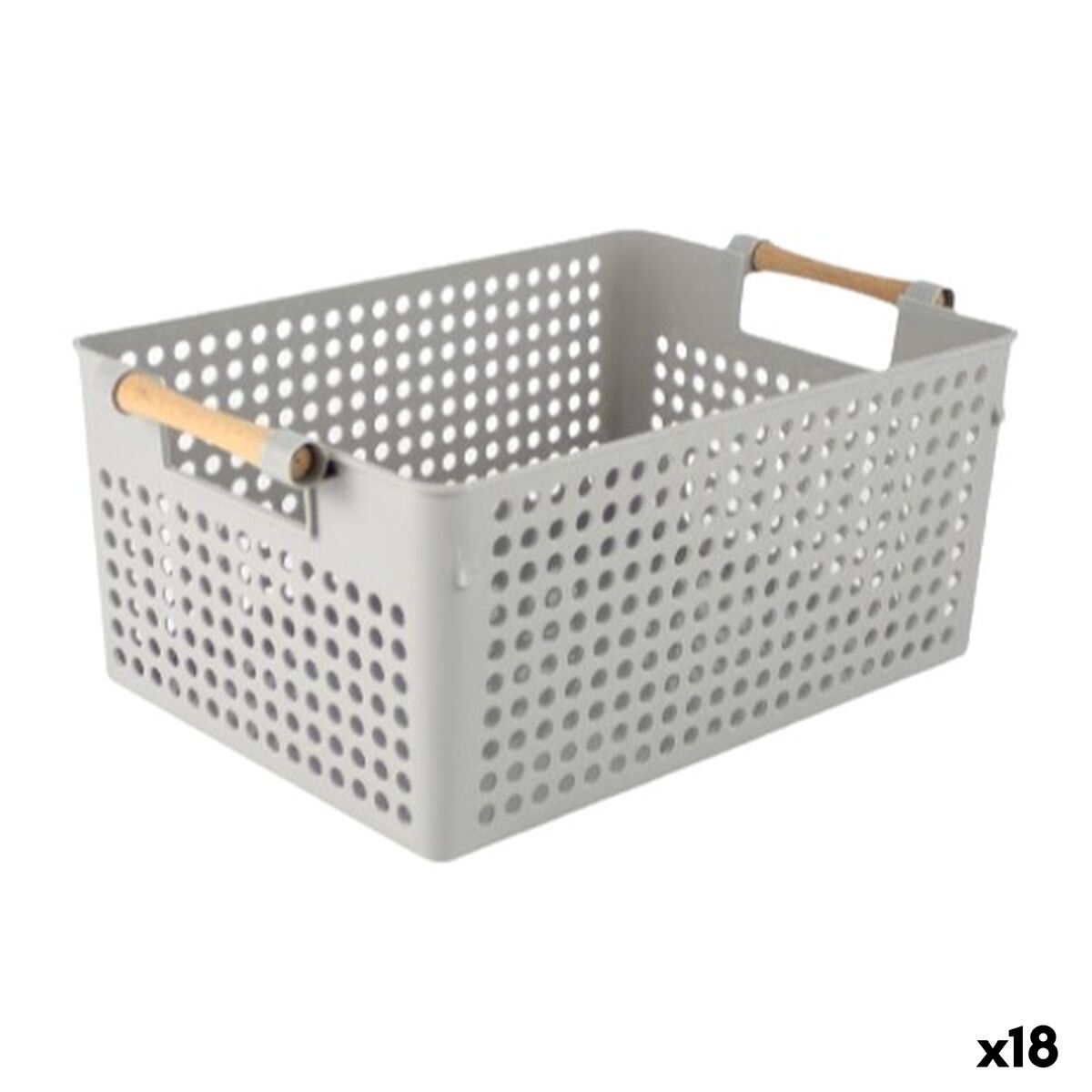 Cesta Multiusos Confortime Madeira Polipropileno (18 Unidades)