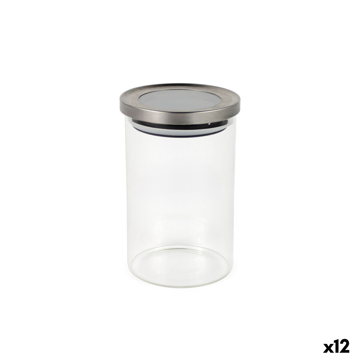 Bote La Mediterránea Transparente Prateado 950 ml (12 Unidades)