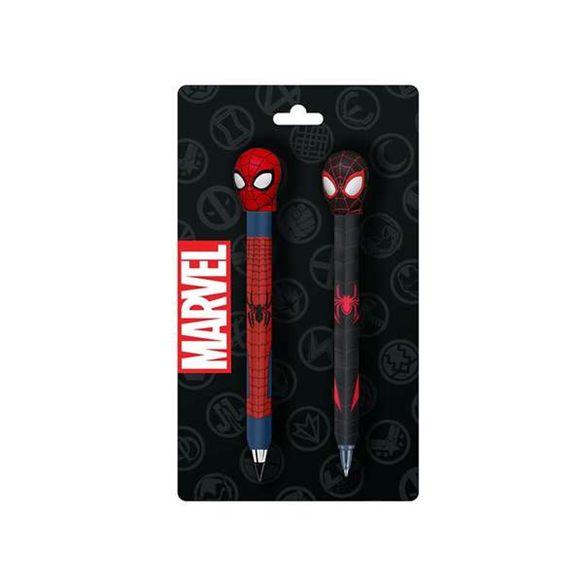 Conjunto de Canetas Spider-Man Vermelho