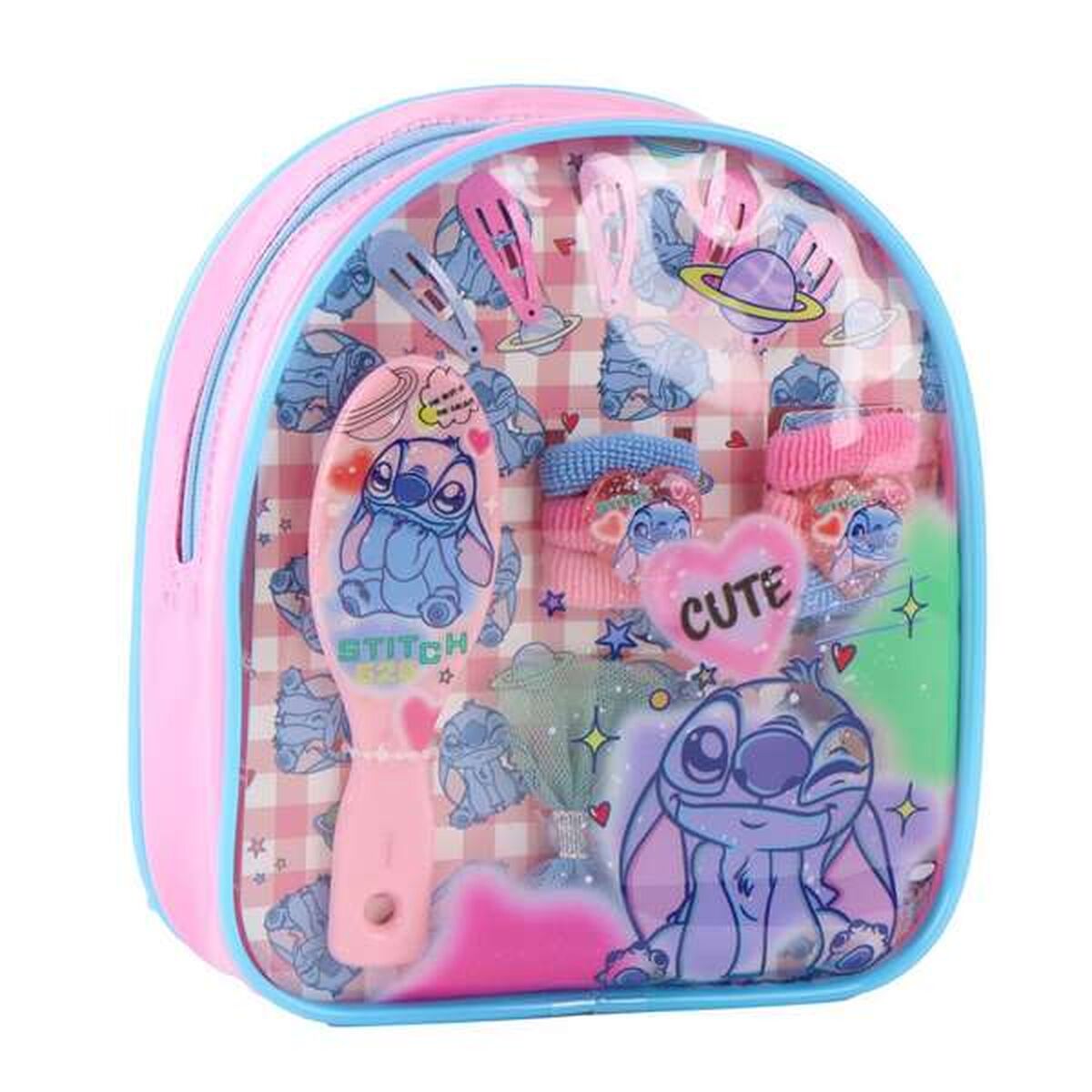 Conjunto de Beleza Stitch Azul