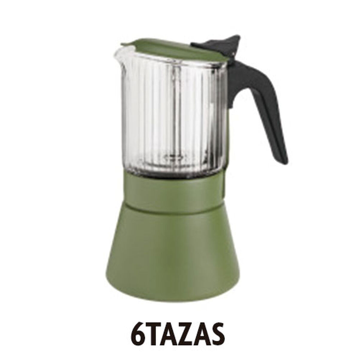 Cafeteira Italiana Inoxibar Clair Verde 6 Copos