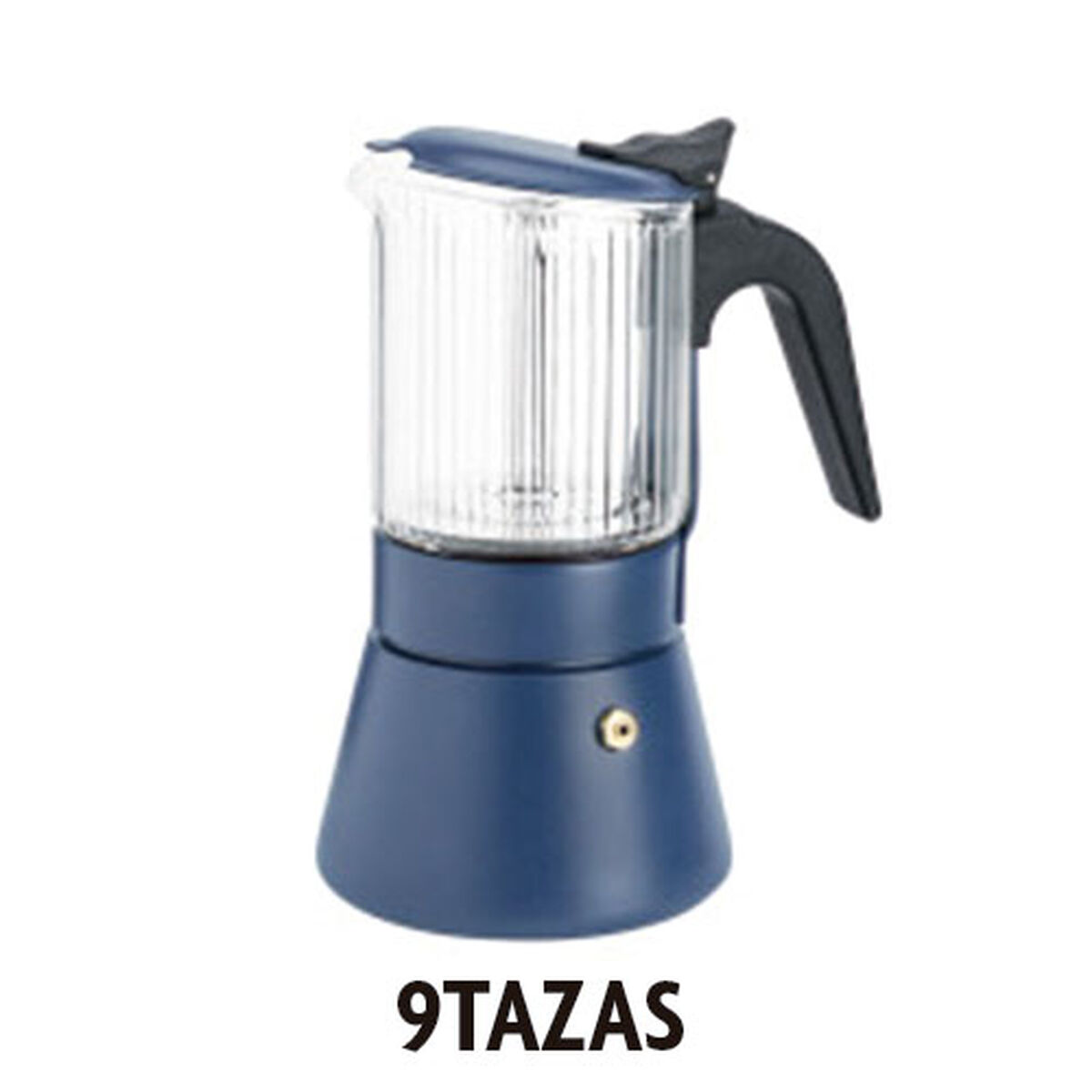 Cafeteira Italiana Inoxibar Clair Azul 9 Copos