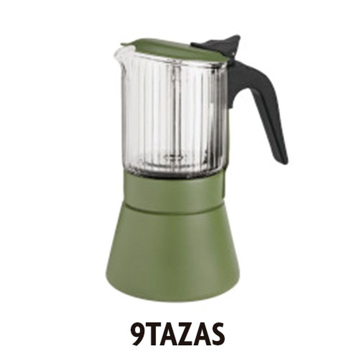 Cafeteira Italiana Inoxibar Clair Verde 9 Copos