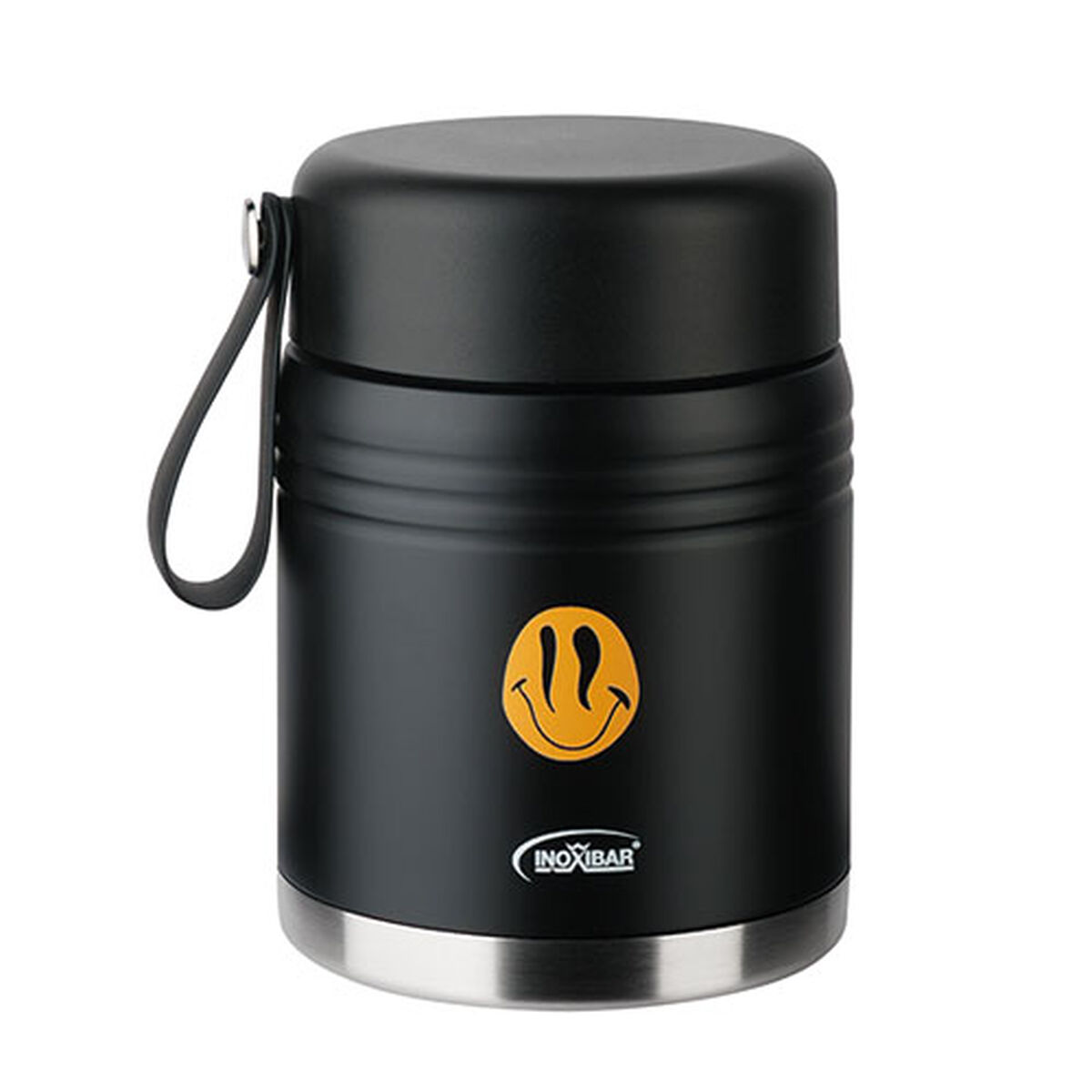 Recipiente Térmico para Alimentos Inoxibar Preto 960 ml Aço inoxidável