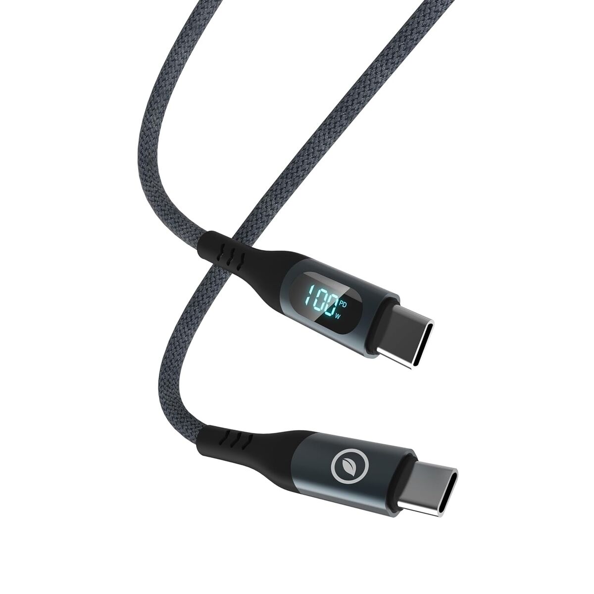 Cabo USB-C para USB-C Muvit MC147-R-A Cinzento