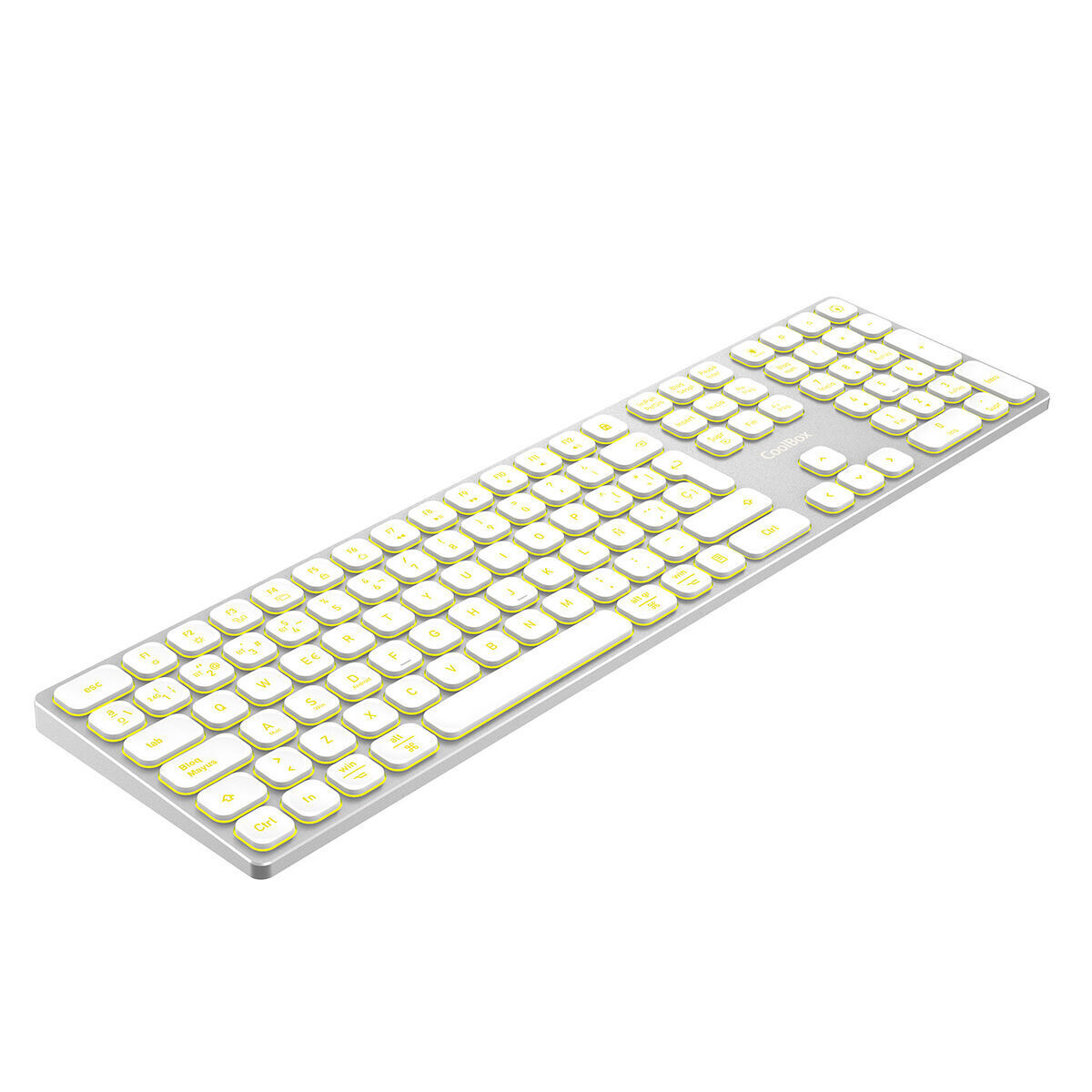 Teclado e Rato CoolBox COO-TEW02-BKW Branco