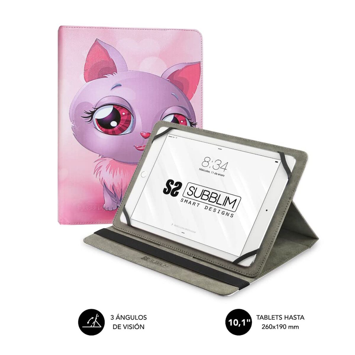 Capa para Tablet Subblim SUB-CUT-4TC002 Cor de Rosa