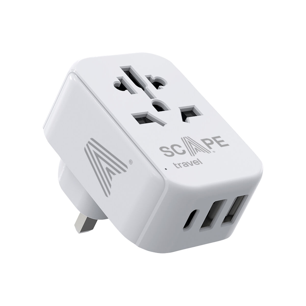 Extensão elétrica Scape Travel 830C-UK Plástico 150 W